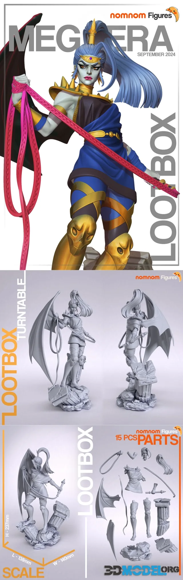 NomNom Figures - Megaera - Hades – Printable