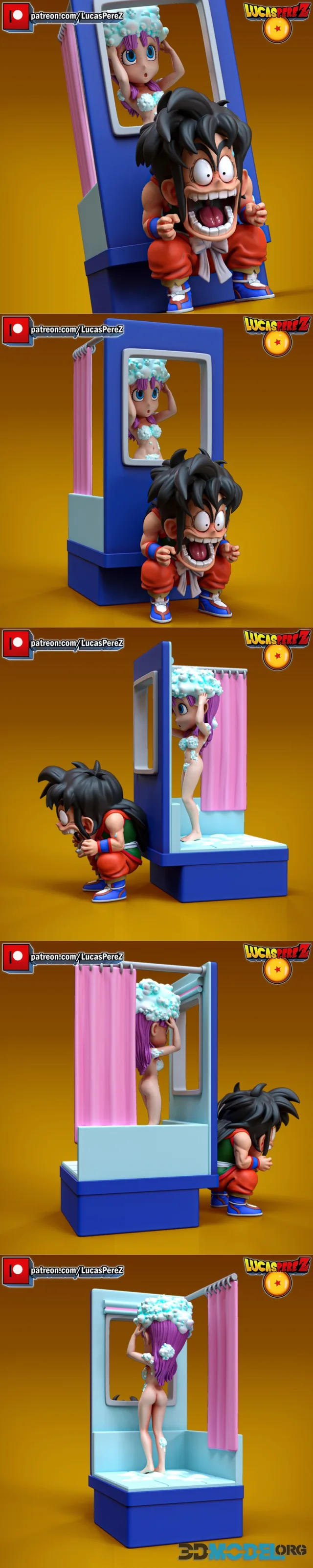 Yamcha y Bulma - Dragon Ball Clasic - Lucas Perez – Printable