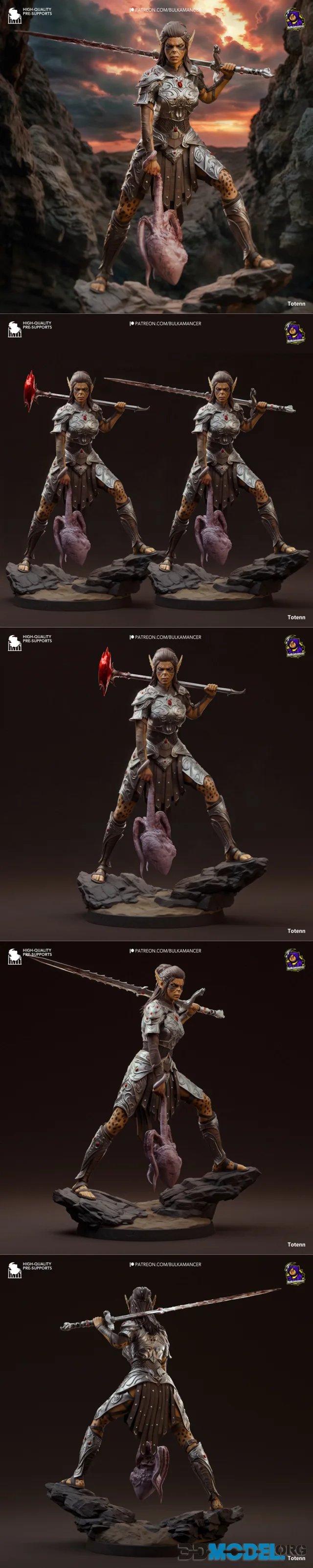 Bulkamancer Sculpts - Lae'zel (Baldur's Gate 3) – Printable
