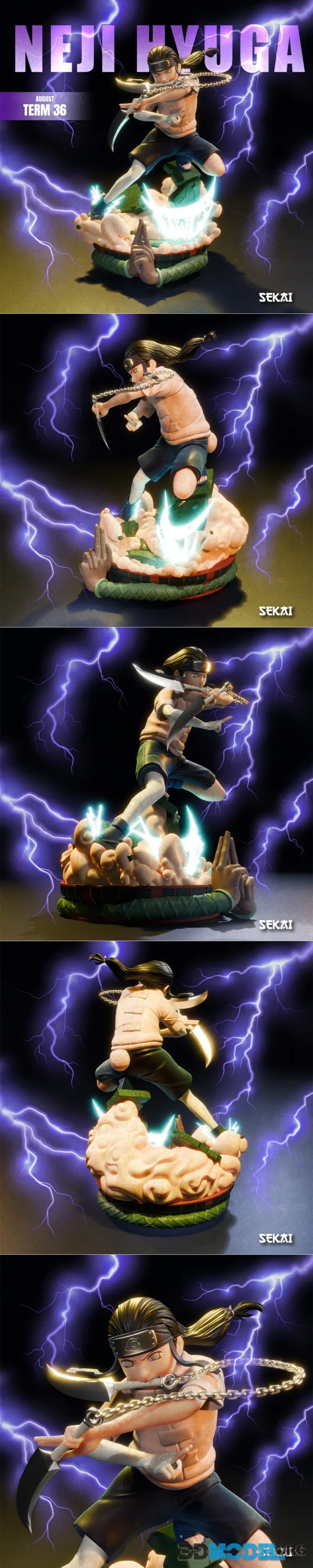 Sekai - Neji Hyuga Sculpture – Printable