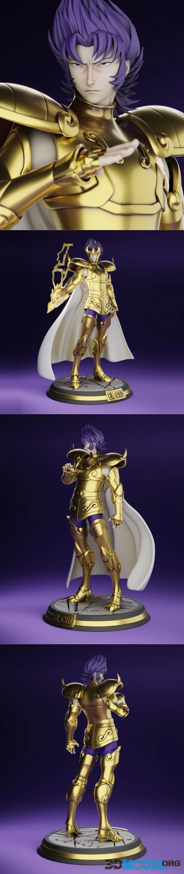 Saint Seiya Lost Canvas El Cid de Capricornio – Printable