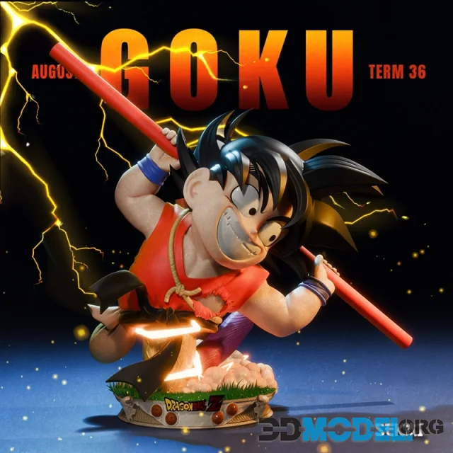 Sekai - Goku Bust – Printable