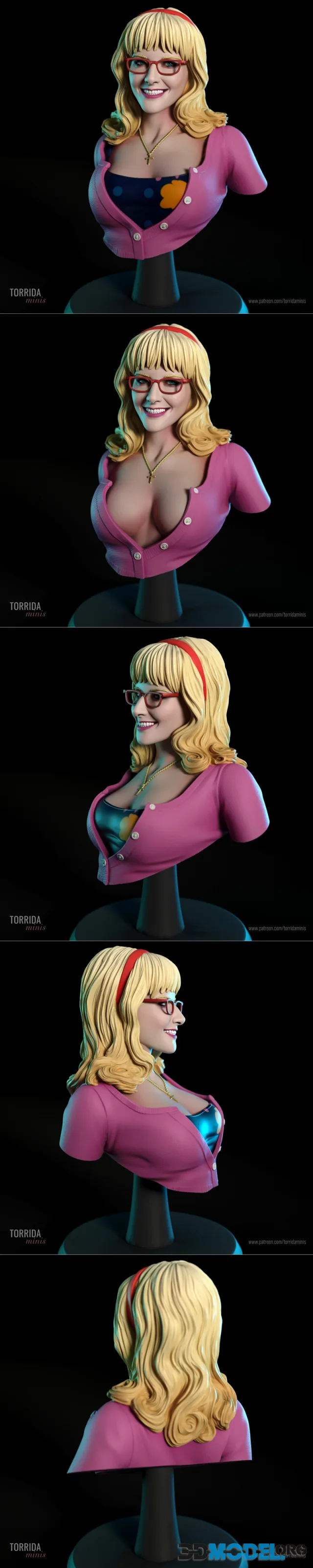 Torrida Minis - Bernadette Bust – Printable