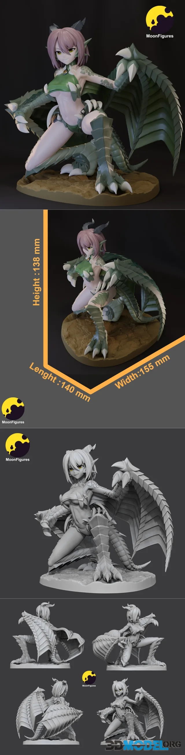 MoonFigures - Wyvern – Printable