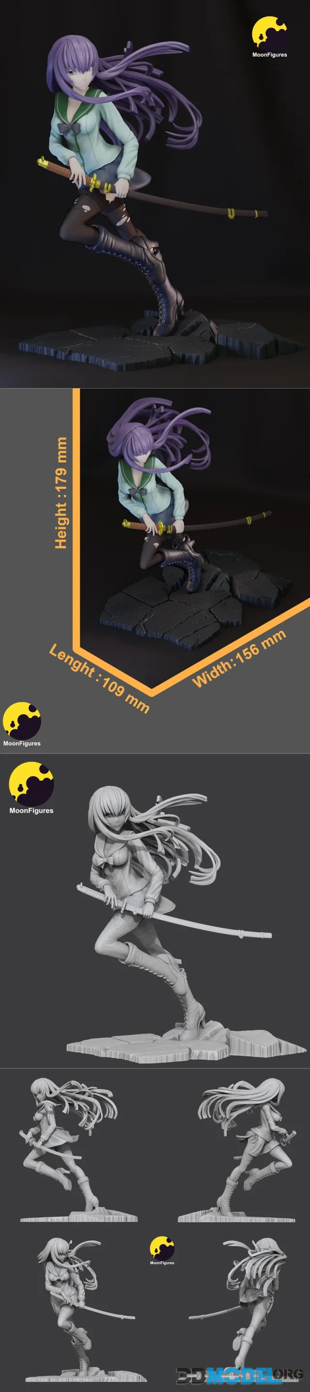 MoonFigures - Saeko Busujima – Printable