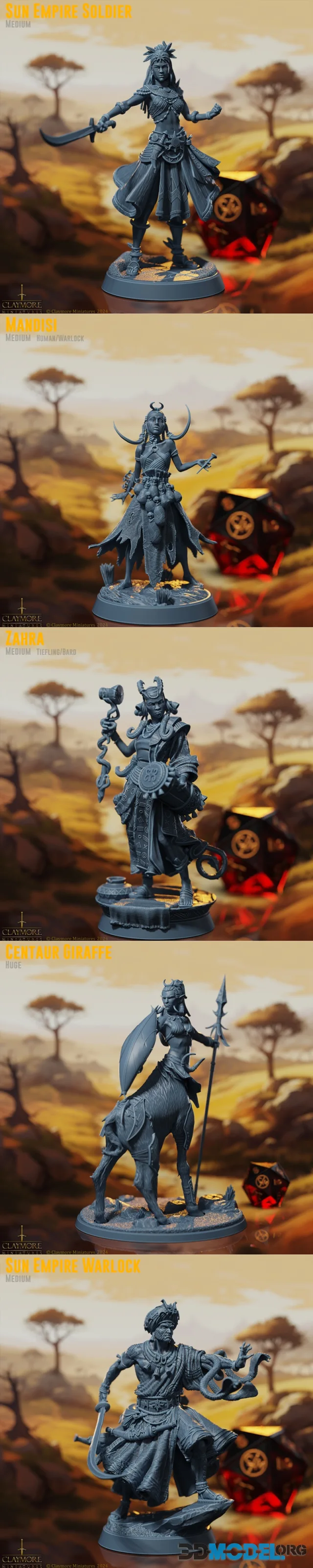 Claymore Miniatures - Rise of the Sun Warriors August 2024 – Printable