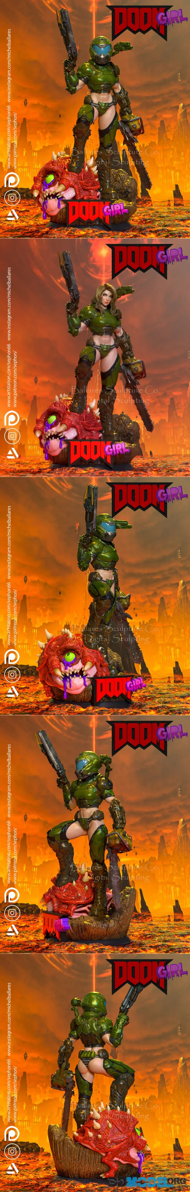 Doom Girl By Creative Geek MB – Printable