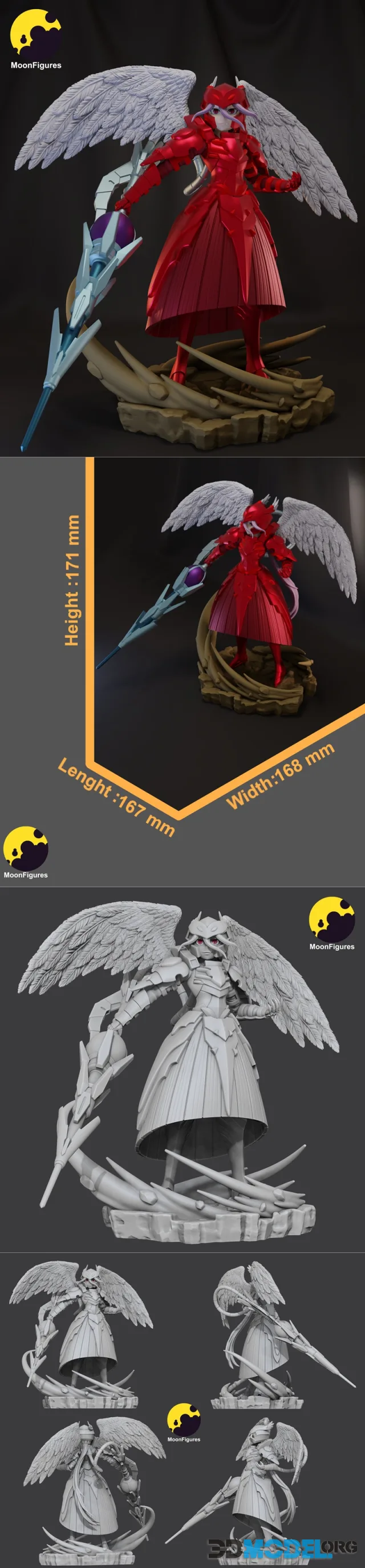 MoonFigures - Shalltear Bloodfallen in Armor – Printable