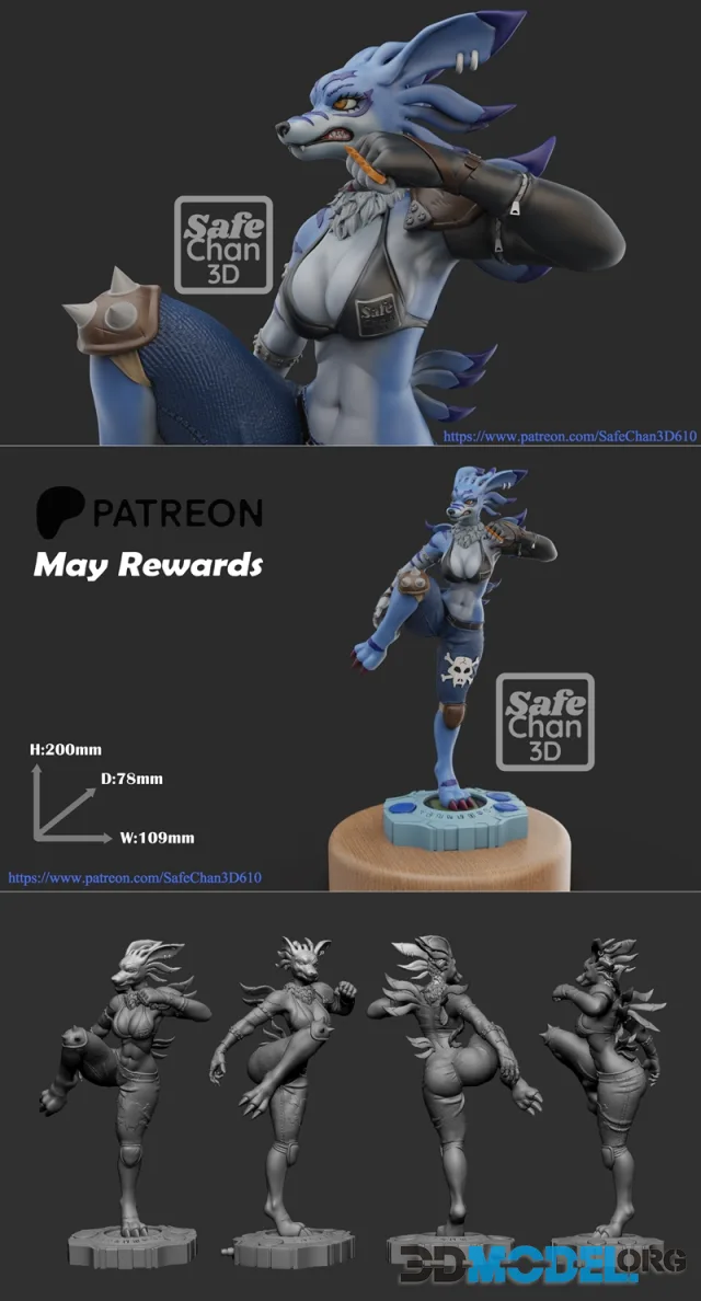 Weregaruruwomon – Printable