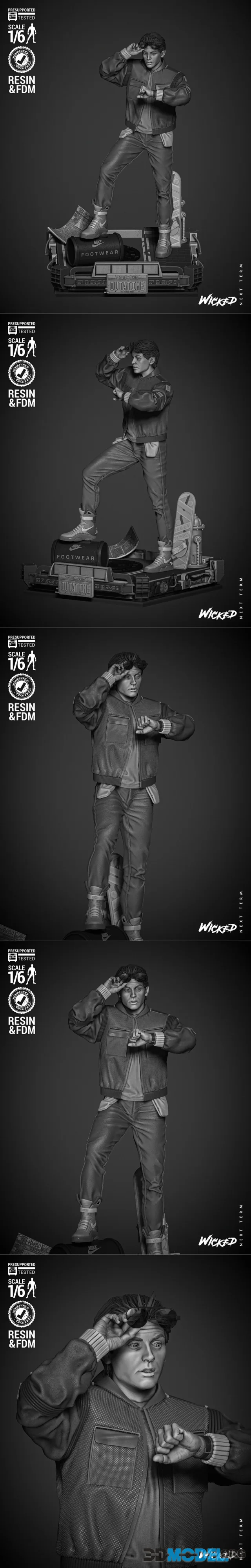 WICKED - Marty McFly Sculpture – Printable