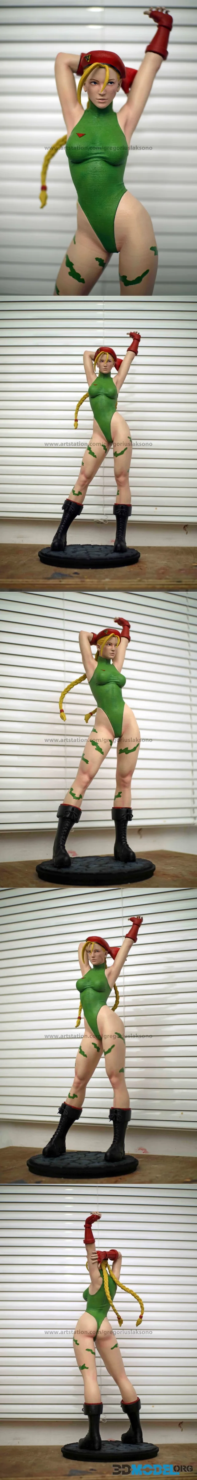 Cammy Street Fighter Fan Art Statue – Printable