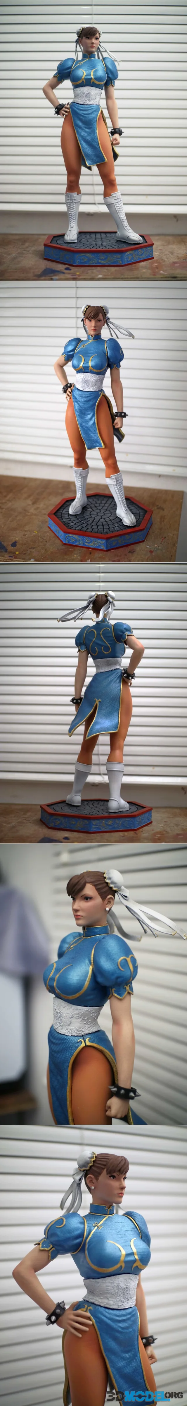 Chun Li Street Fighter Fan-art Statue – Printable
