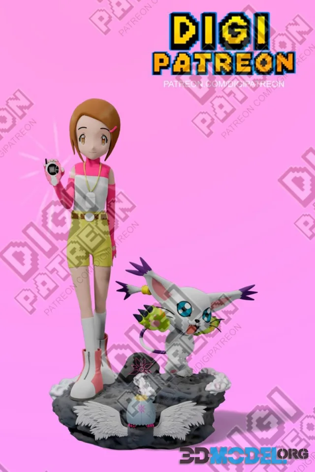 Hikari & Tailmon – Printable