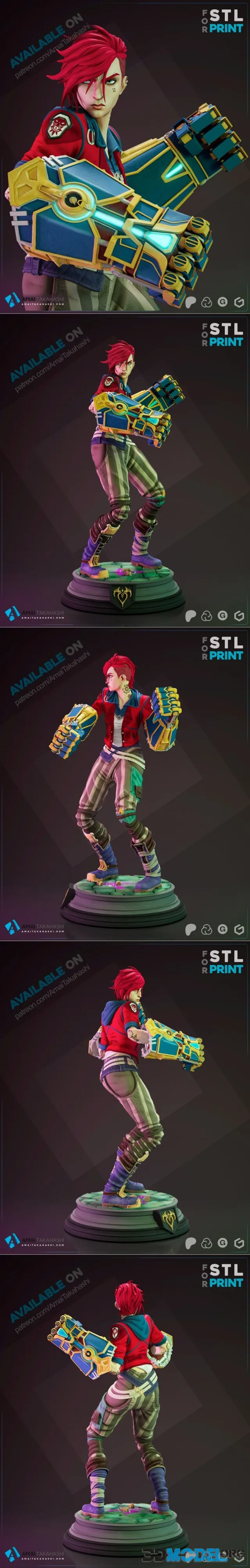 Vi - Arcane - League of Legends – Printable
