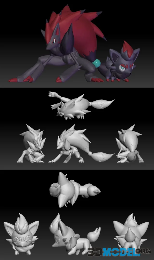 Pokemon Zorua Zoroark – Printable