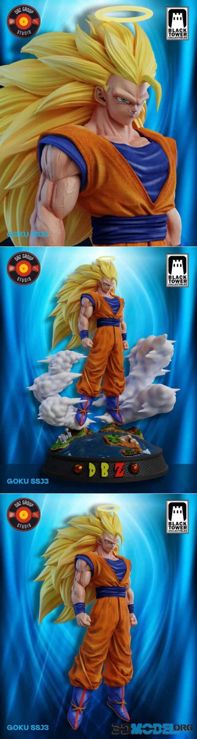 Black Tower Collectibles - Goku Super Saiyan 3 – Printable