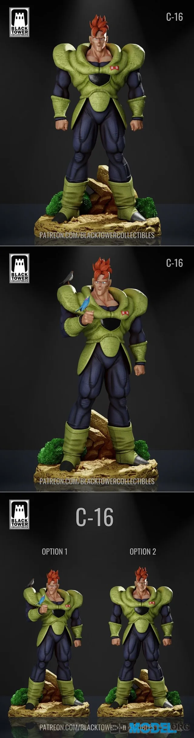Black Tower Collectibles - Android 16 – Printable