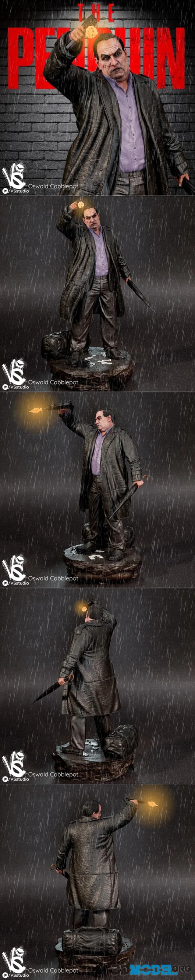 VSstudio - The Penguin from The Batman and bust – Printable