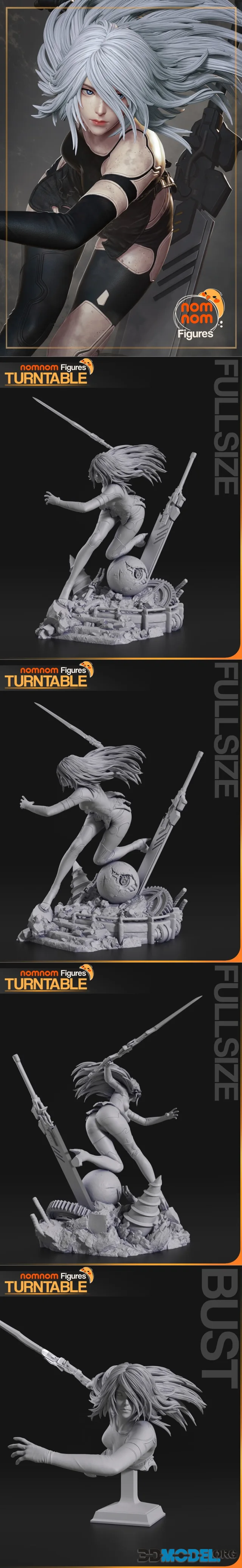 NomNom Figures - A2 - NieR Automata – Printable