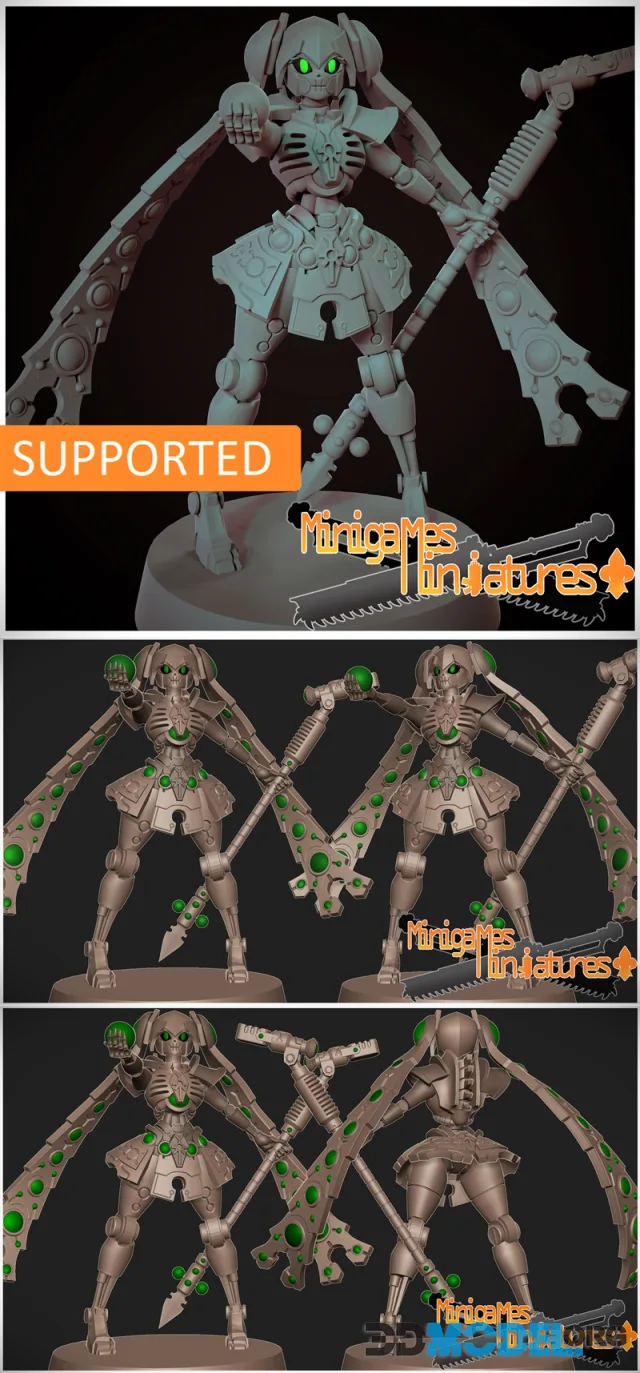 Necron Lord Miku – Printable