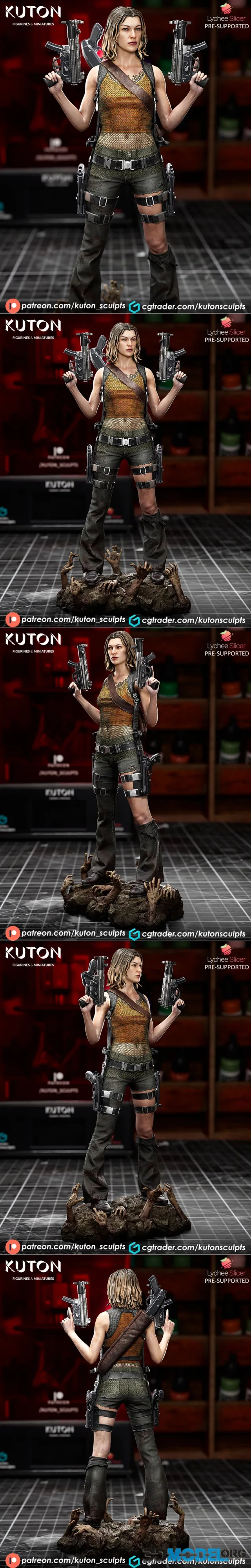 Kuton Figurines - Alice - Resident Evil – Printable