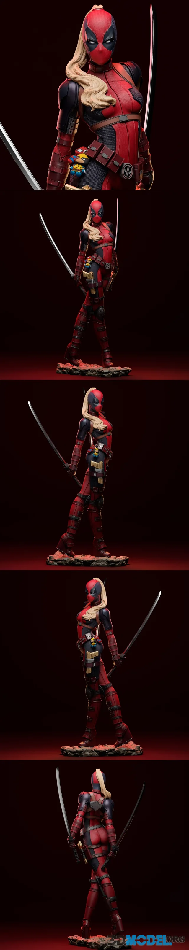Abe3D Lady Deadpool – Printable