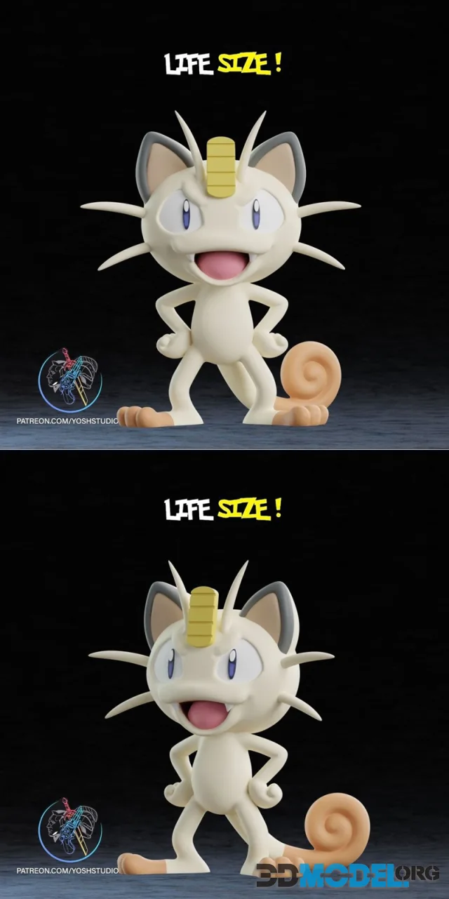 Life Size Meowth – Printable