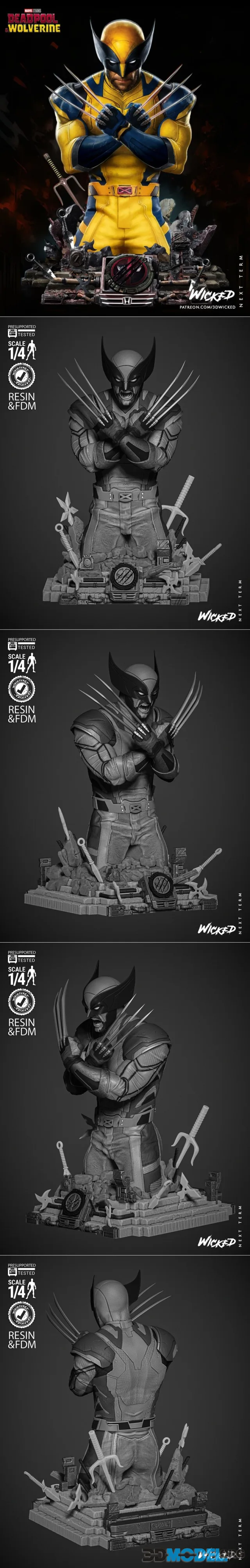 WICKED - Wolverine 2024 Bust – Printable