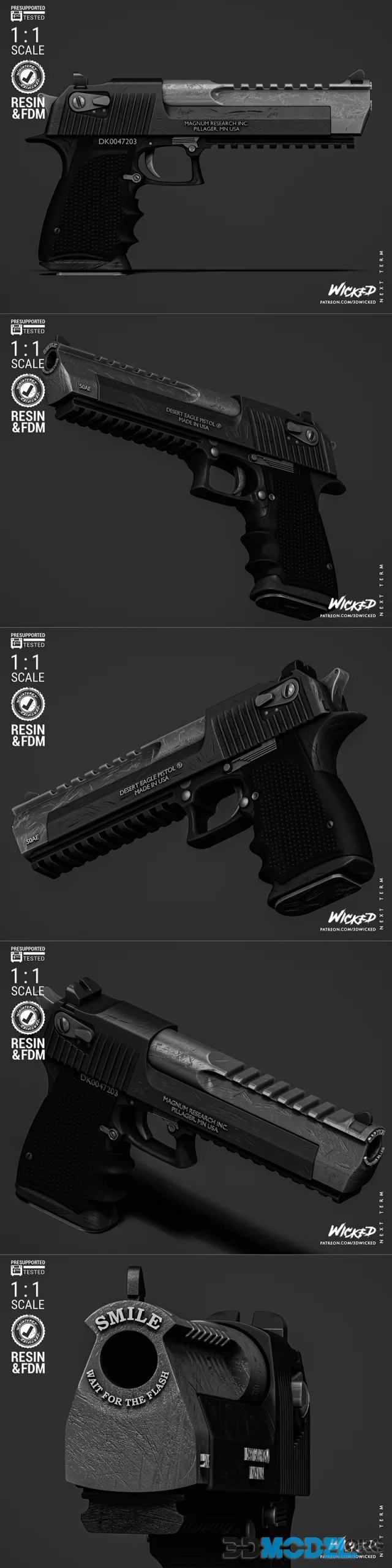 WICKED - Deadpool Desert Eagle – Printable