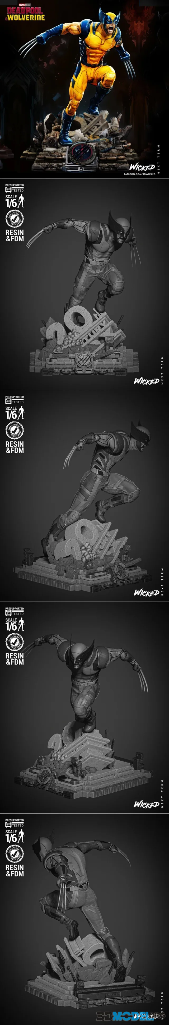 WICKED - Wolverine 2024 Sculpture – Printable