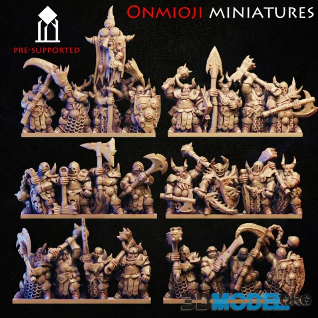 Onmioji Miniatures - Warriors Of Disease – Printable