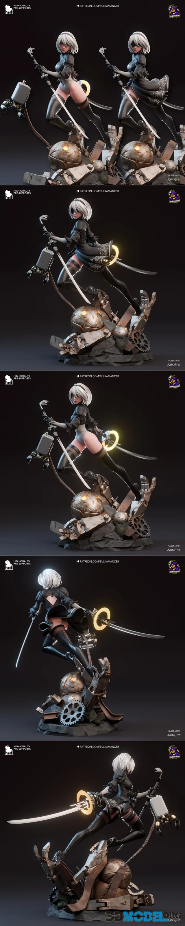 Bulkamancer Sculpts - 2B Nier Automata – Printable