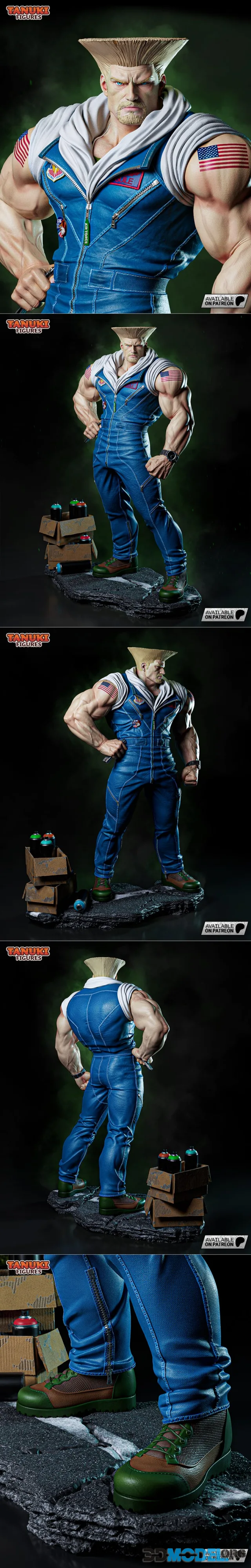 Tanuki Figures - Guille Street Figther 6 – Printable
