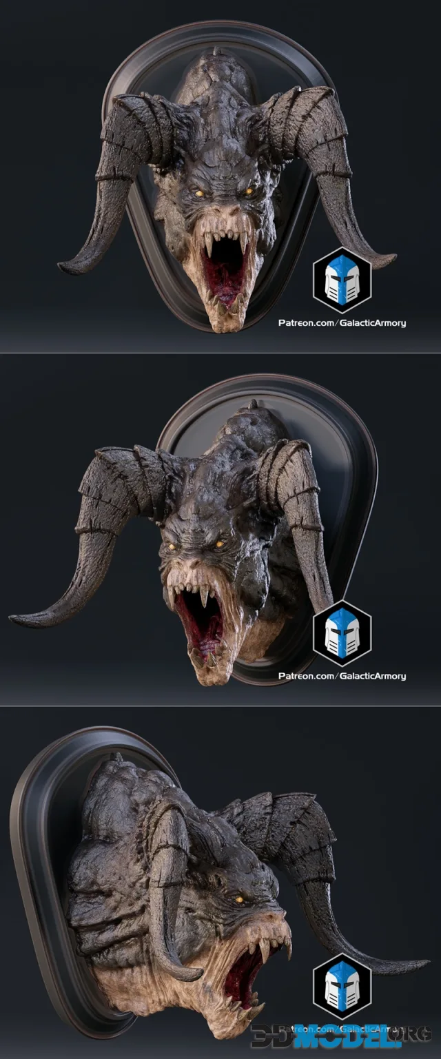 Deathclaw Wall Mount Trophy V1 – Printable
