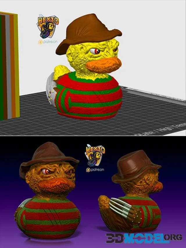 Hex3D - Freddy Duck – Printable