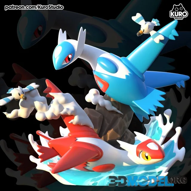Kuro Studio - Latias and Latios – Printable