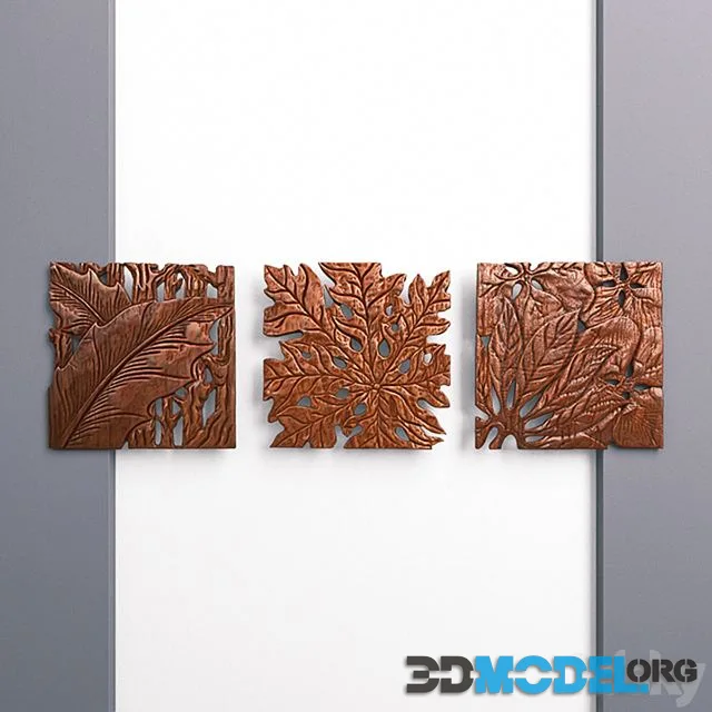 Autumn Leaves Wall Panel Set