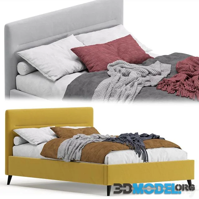 Bed Pyle 140 Velvet Yellow