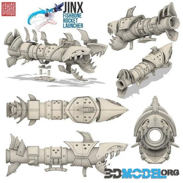 Jinx Fishbone Rocket Launcher