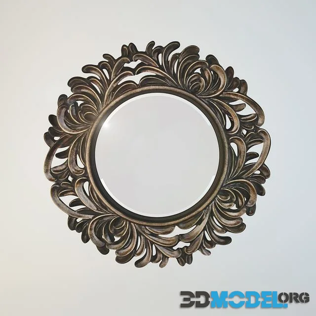Mirror in carved frame