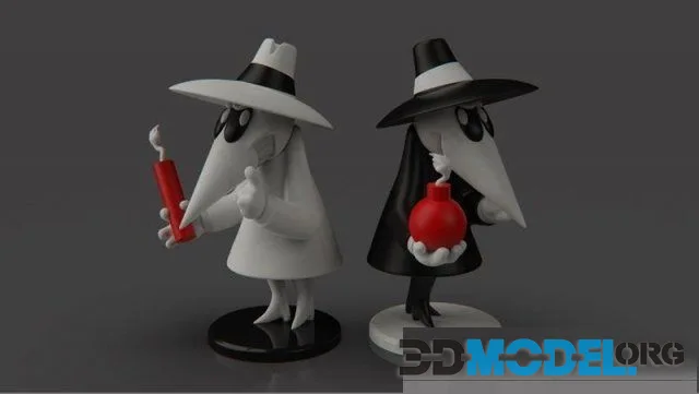 PlaKit Spy Vs Spy Black and White Spy