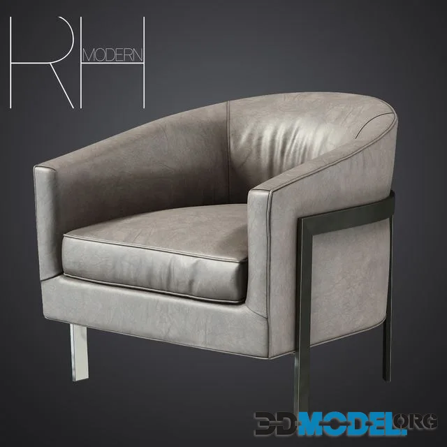RH REGINALD LEATHER CHAIR