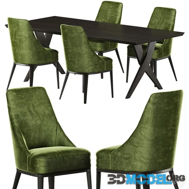Softhouse Crossing table, Softhouse Flavia chair