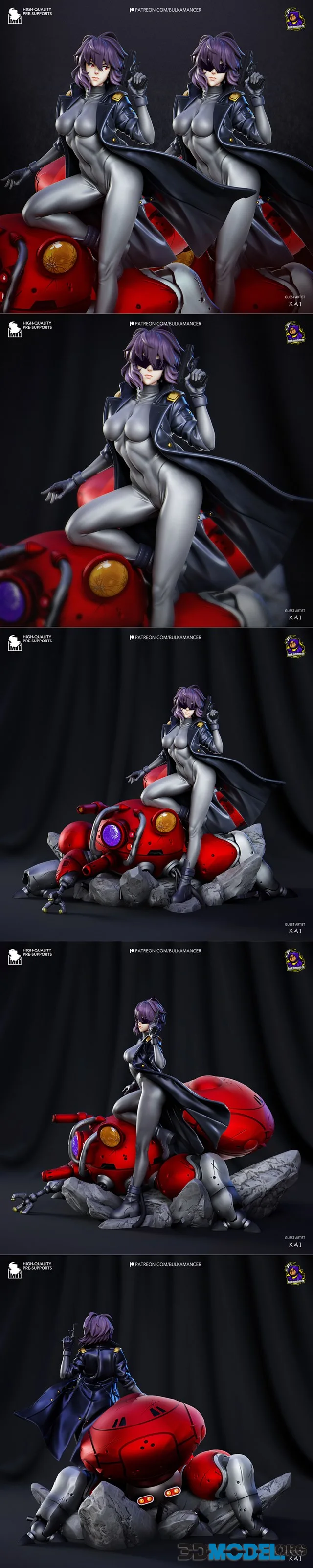 Bulkamancer Sculpts - Motoko Kusanagi – Printable