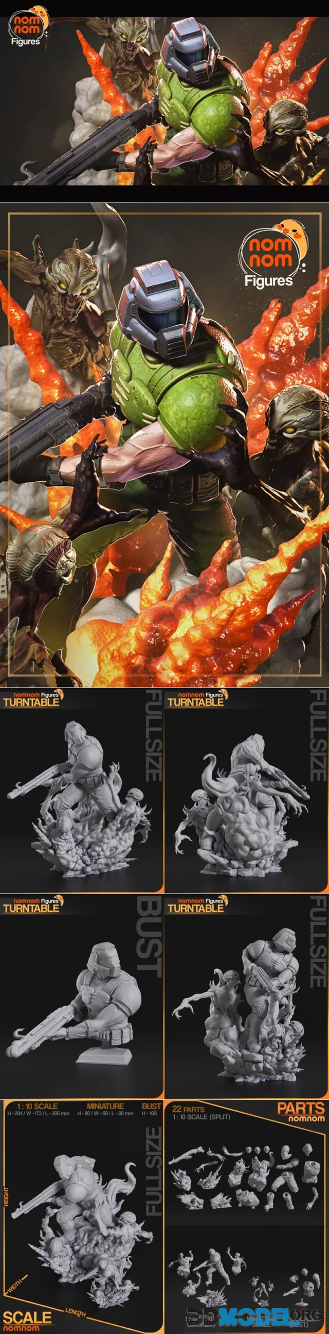 Nomnom Figures - Doom Guy – Printable