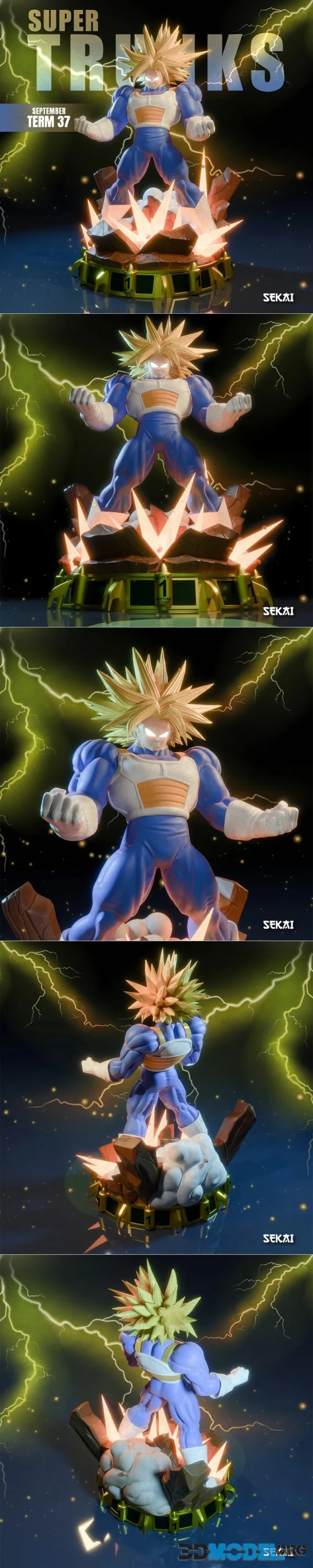Sekai - Super Trunks Statue and Bust – Printable