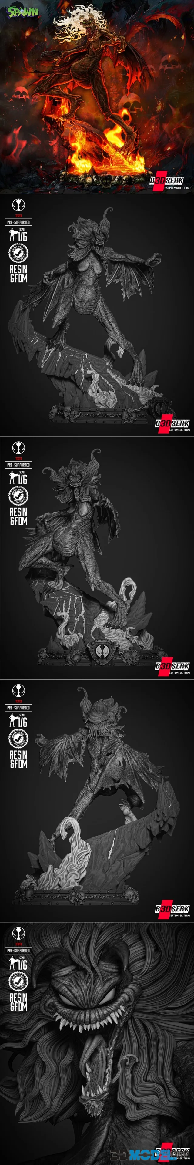 B3DSERK - Malebolgia Sculpture – Printable