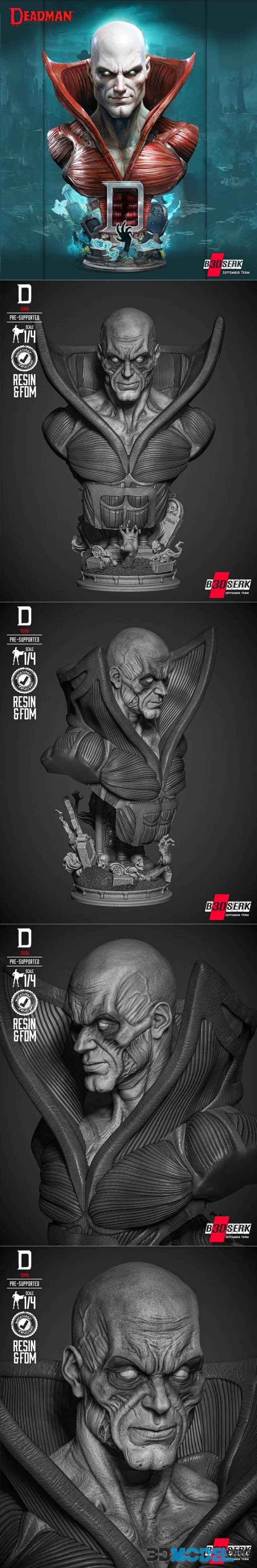 B3DSERK - Deadman Bust Portrait – Printable