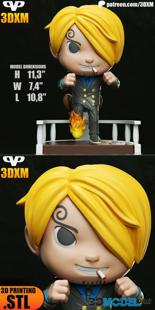 Sanji Chibi – Printable
