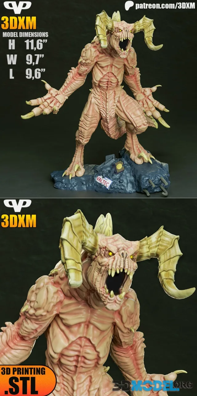 3DXM - Deathclaw – Printable